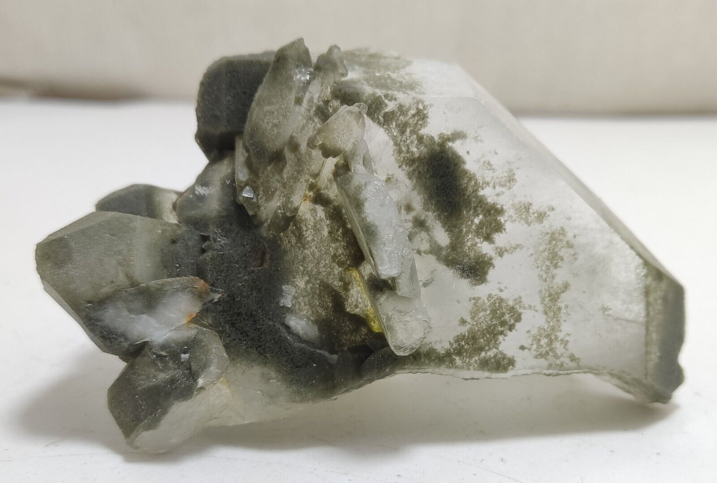 An Aesthetic Natural beautifully terminated Chlorite Quartz crystal 150 grams