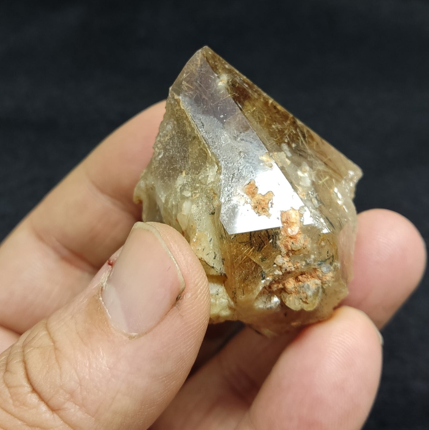 An amazing Astrophylite Quartz Crystal 73 grams