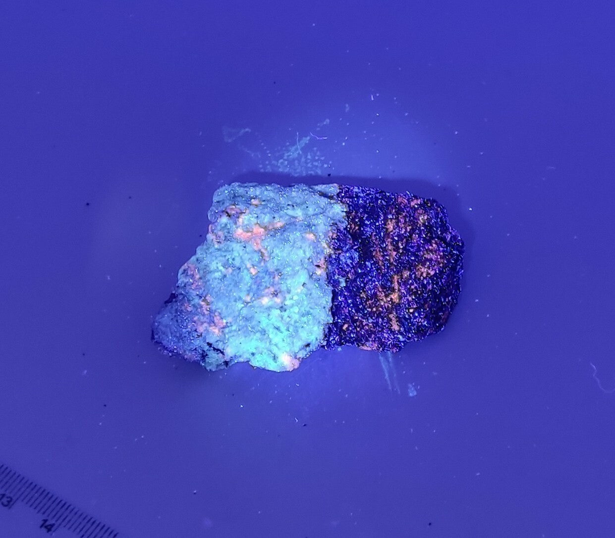 An Aesthetic specimen of fluorescent Lazurite with Pyrite 62 grams