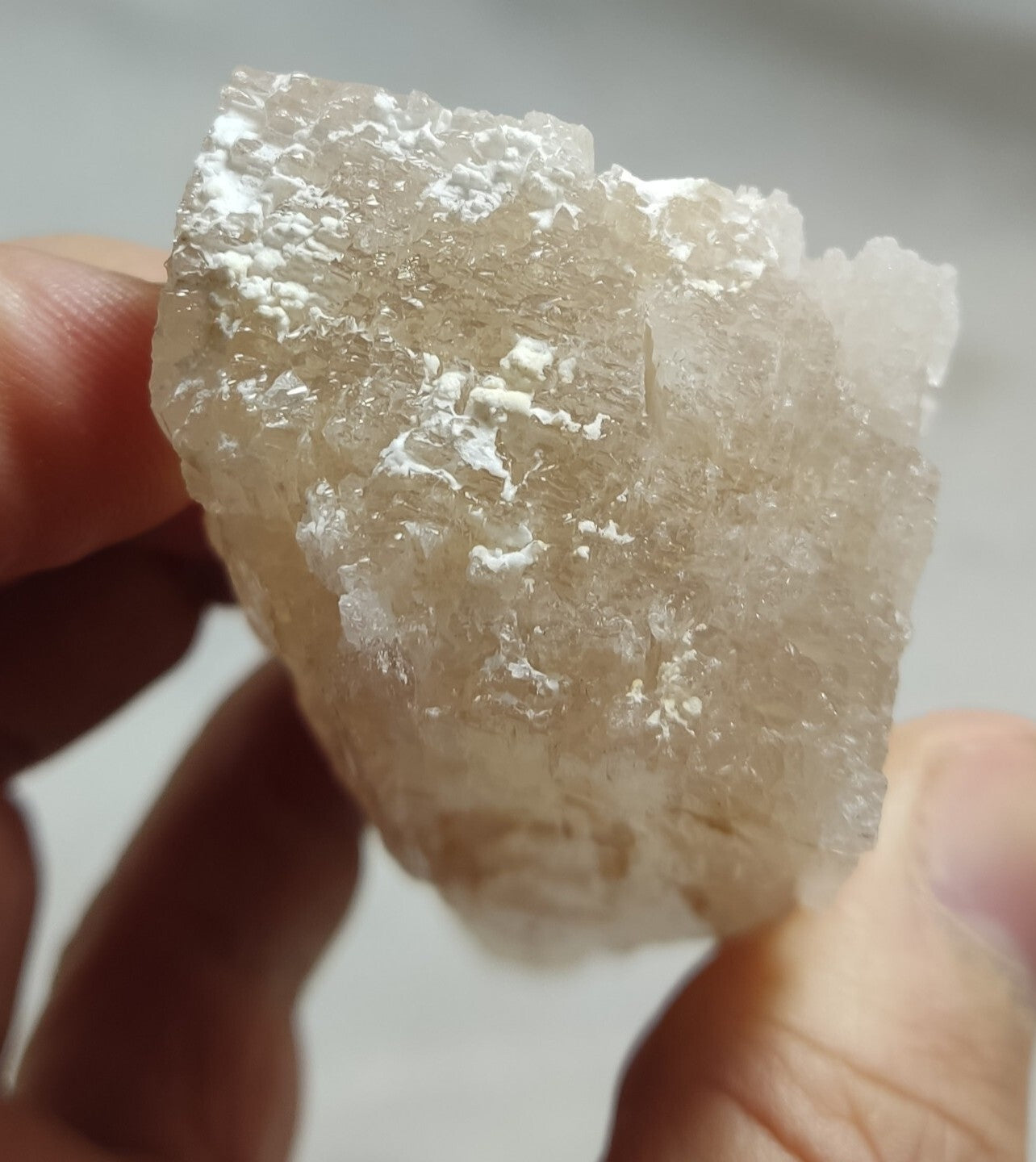 A very Aesthetic Natural elongated fully etched spodumene crystal 200 grams