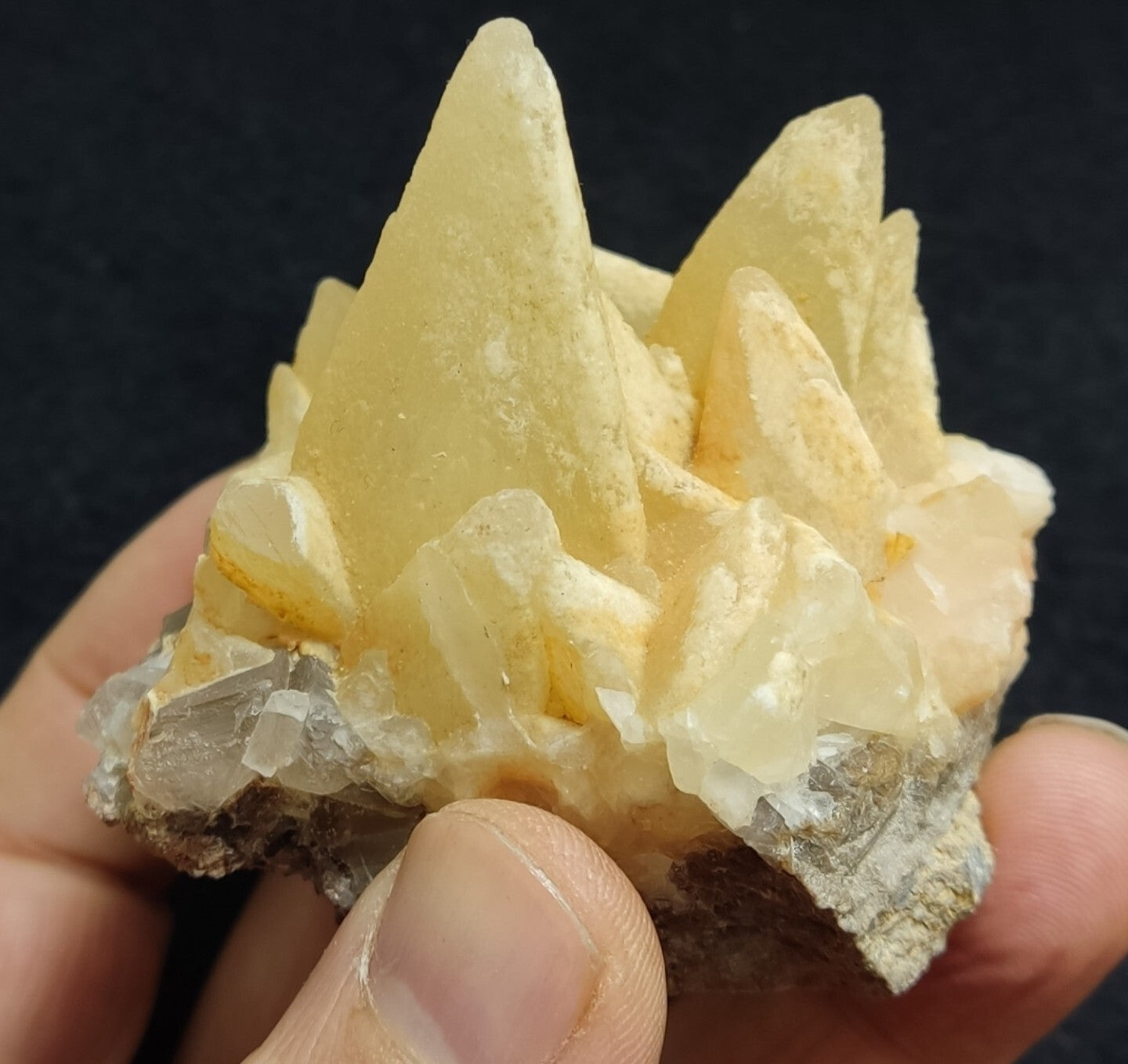 An Aesthetic Naturally terminated specimen of dogtooth calcite 188 grams