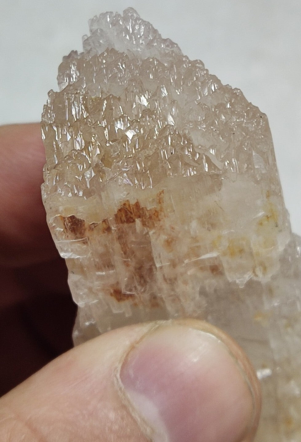 A very Aesthetic Natural fully etched spodumene crystal 107 grams