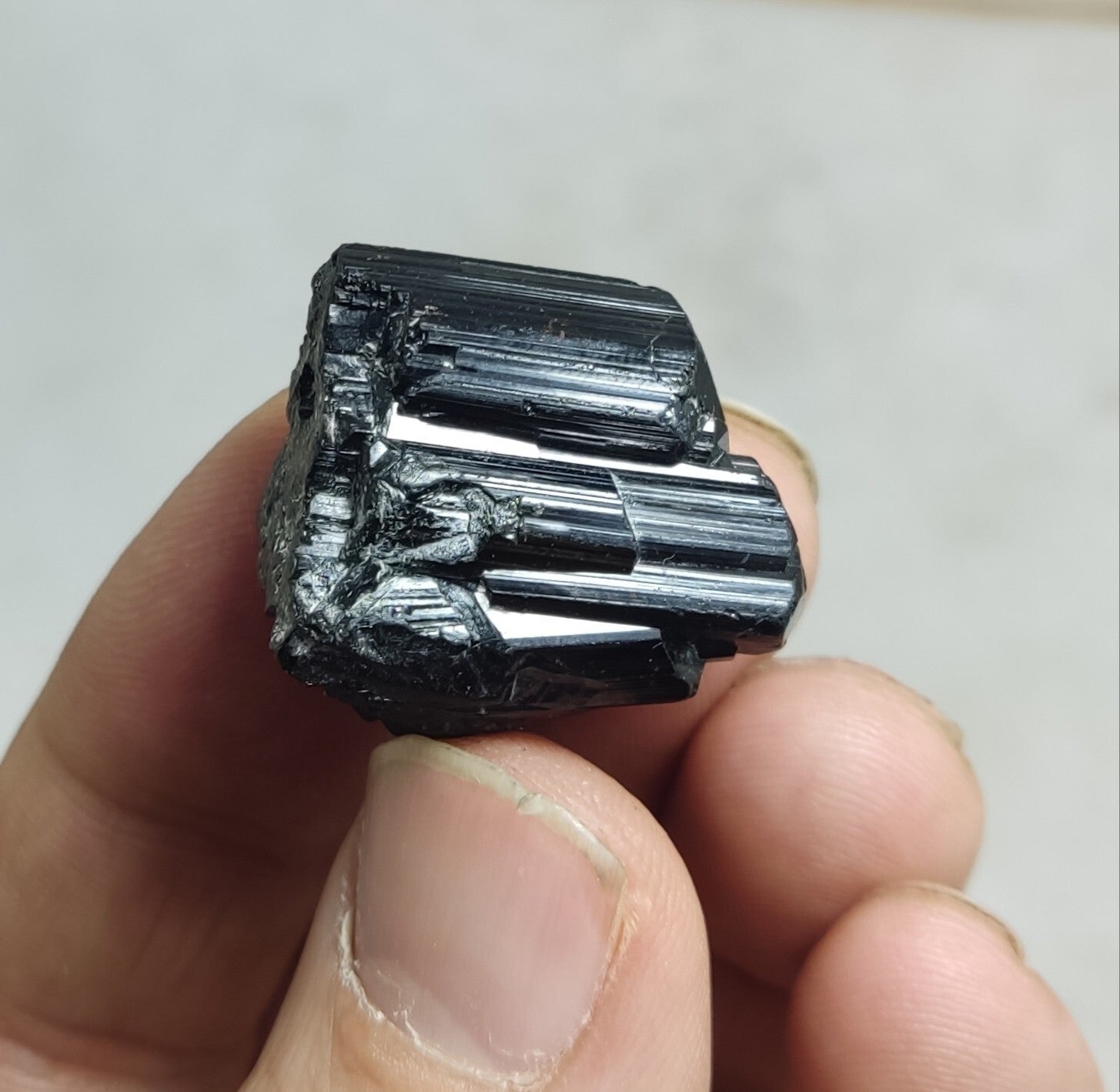 An amazing specimen of black tourmaline cluster 15 grams
