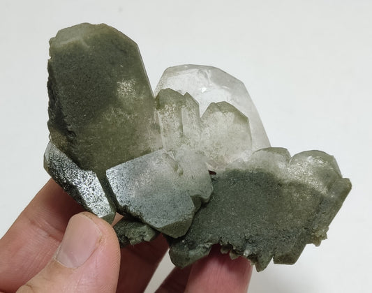 An Aesthetic Natural beautifully terminated Chlorite Quartz cluster 113 grams