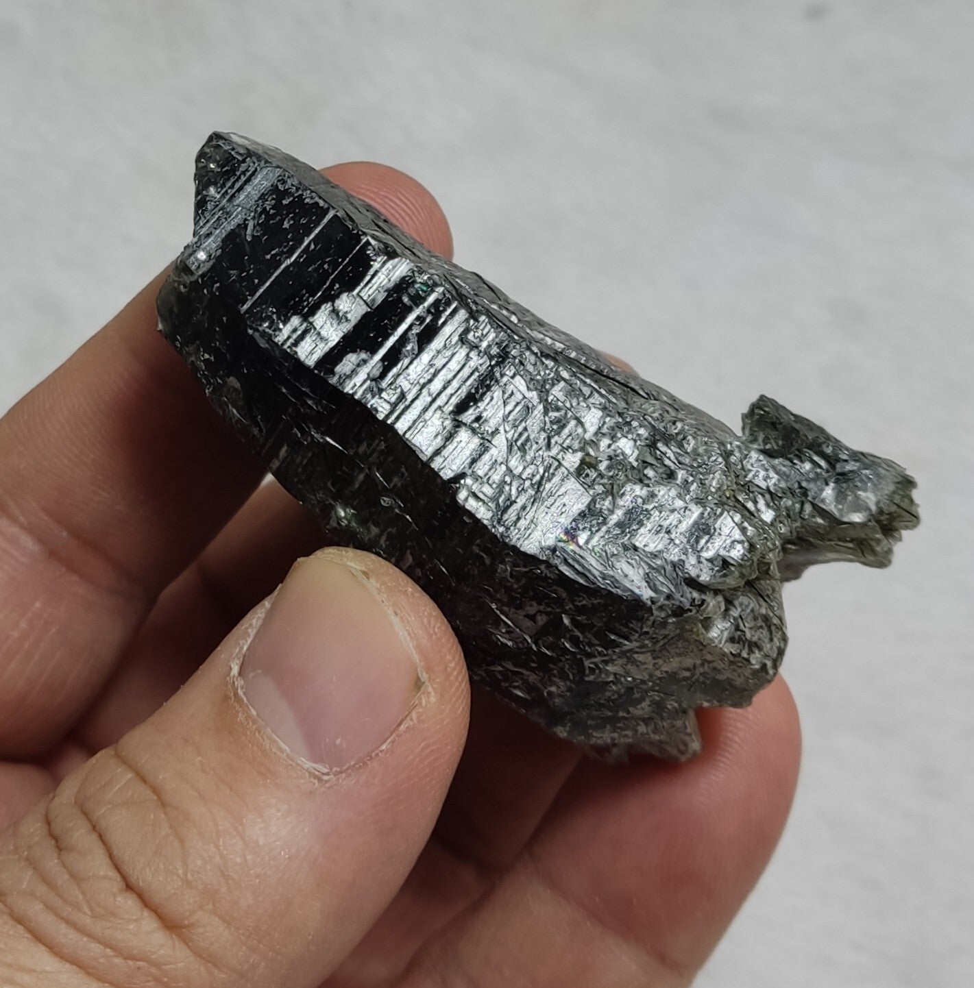 An Aesthetic Natural terminated Chlorite Quartz crystal specimen 66 grams