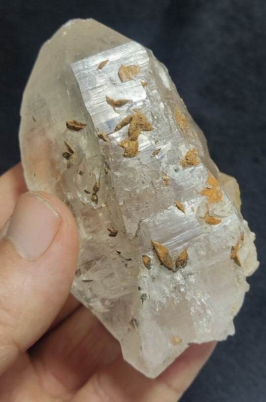 Natural terminated Quartz with Siderite  167 grams