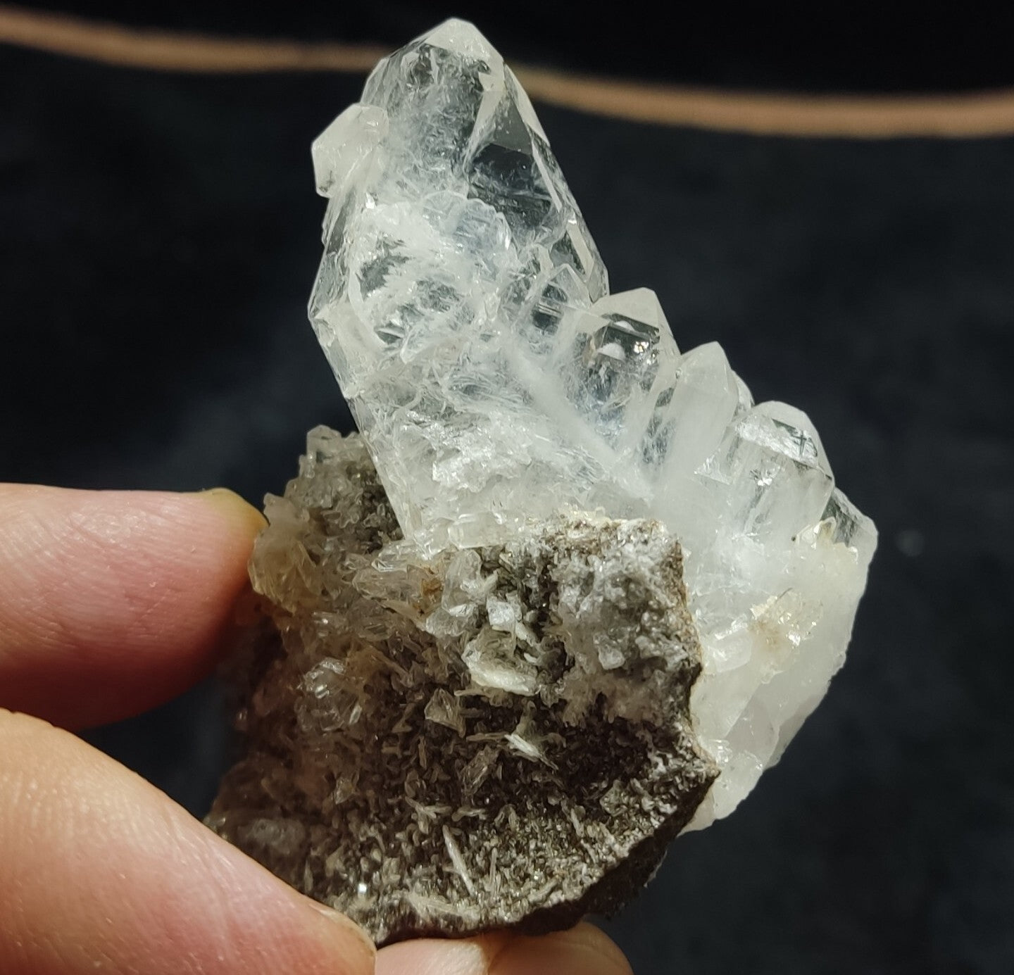 An Aesthetic terminated faden Quartz specimen In Matrix 38 grams
