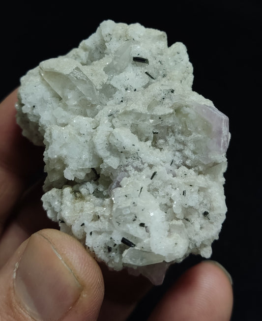 An Aesthetic combo specimen of apatite quartz and albite 69 grams grams