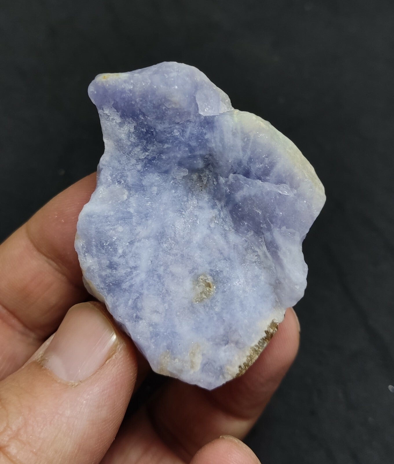 An amazing specimen of rough hackmanite chunk highly Tenebrescent 62 grams