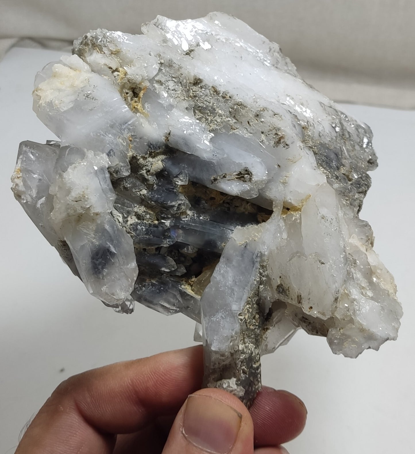 An Aesthetic Natural terminated chlorite quartz specimen 584 grams