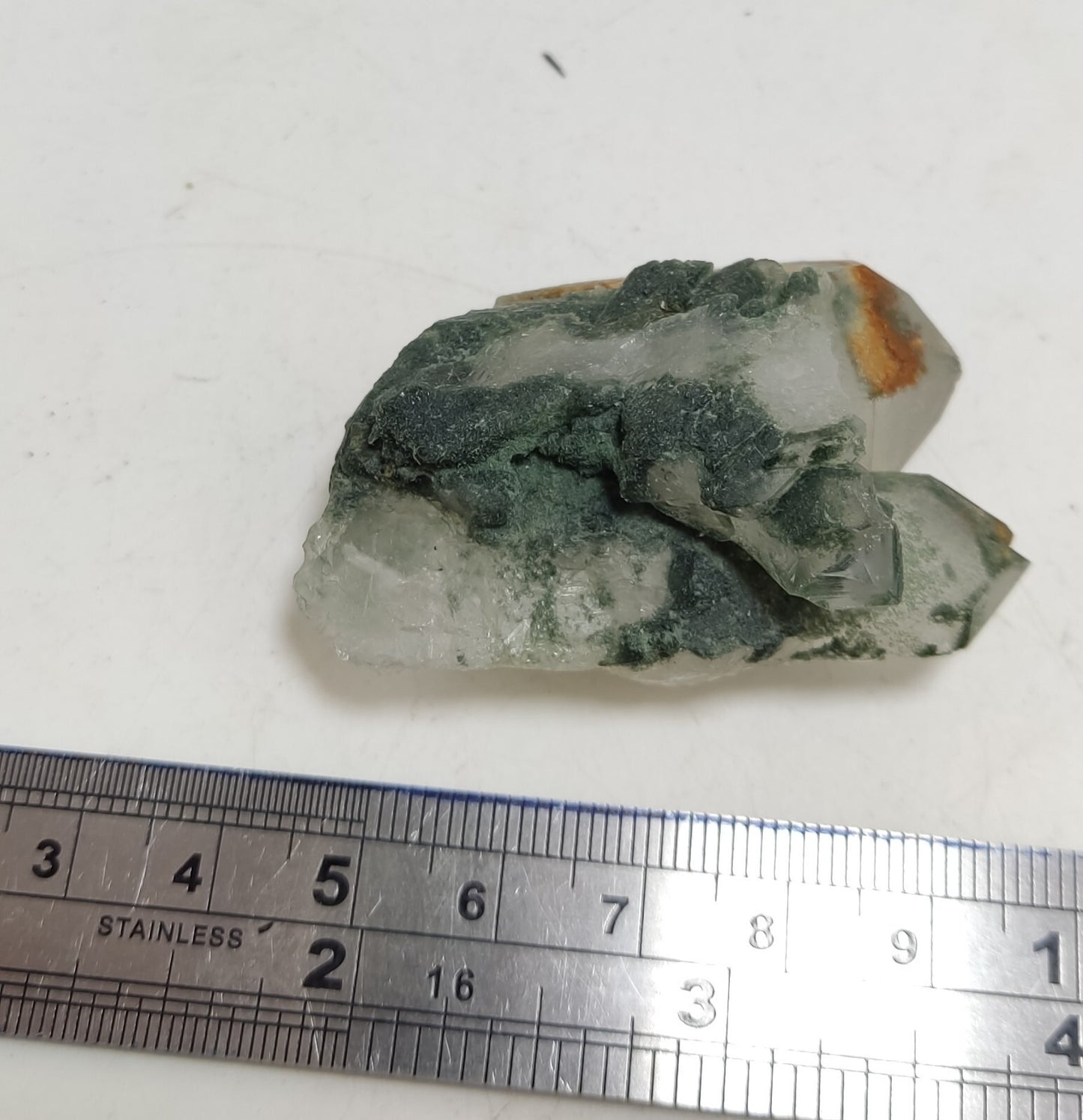 An Aesthetic Natural beautifully terminated Chlorite Quartz cluster 44 grams