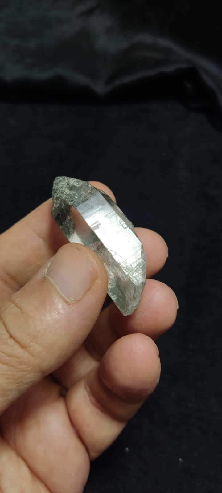 Natural Chlorite Quartz Crystal 21 Grams