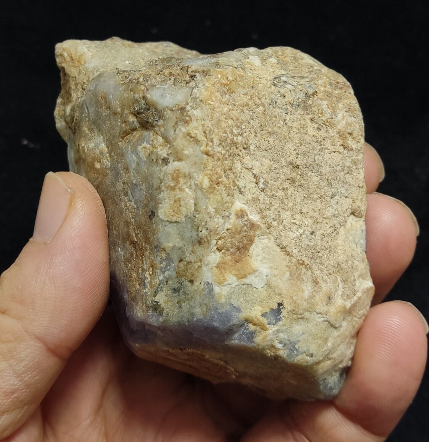 An Aesthetic Natural fluorescent rough Hackmanite specimen 315 grams