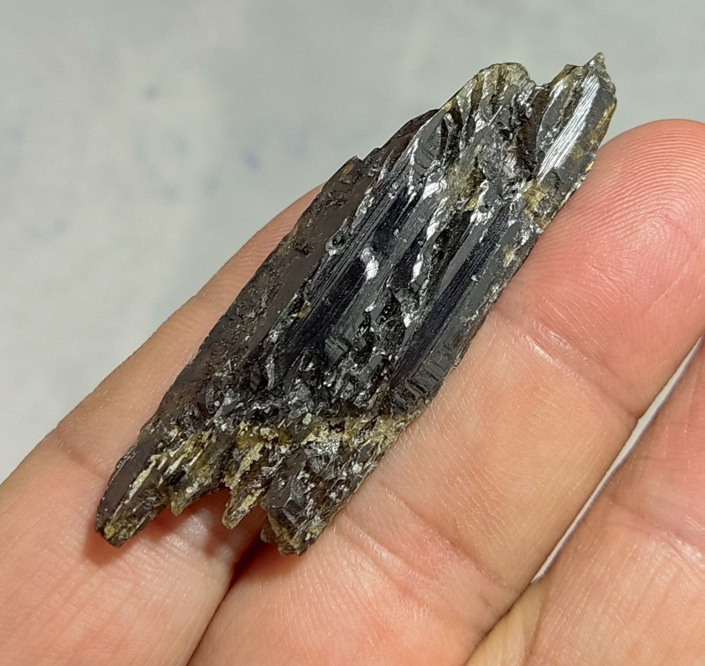 Single etched Epidote Crystal 11 grams