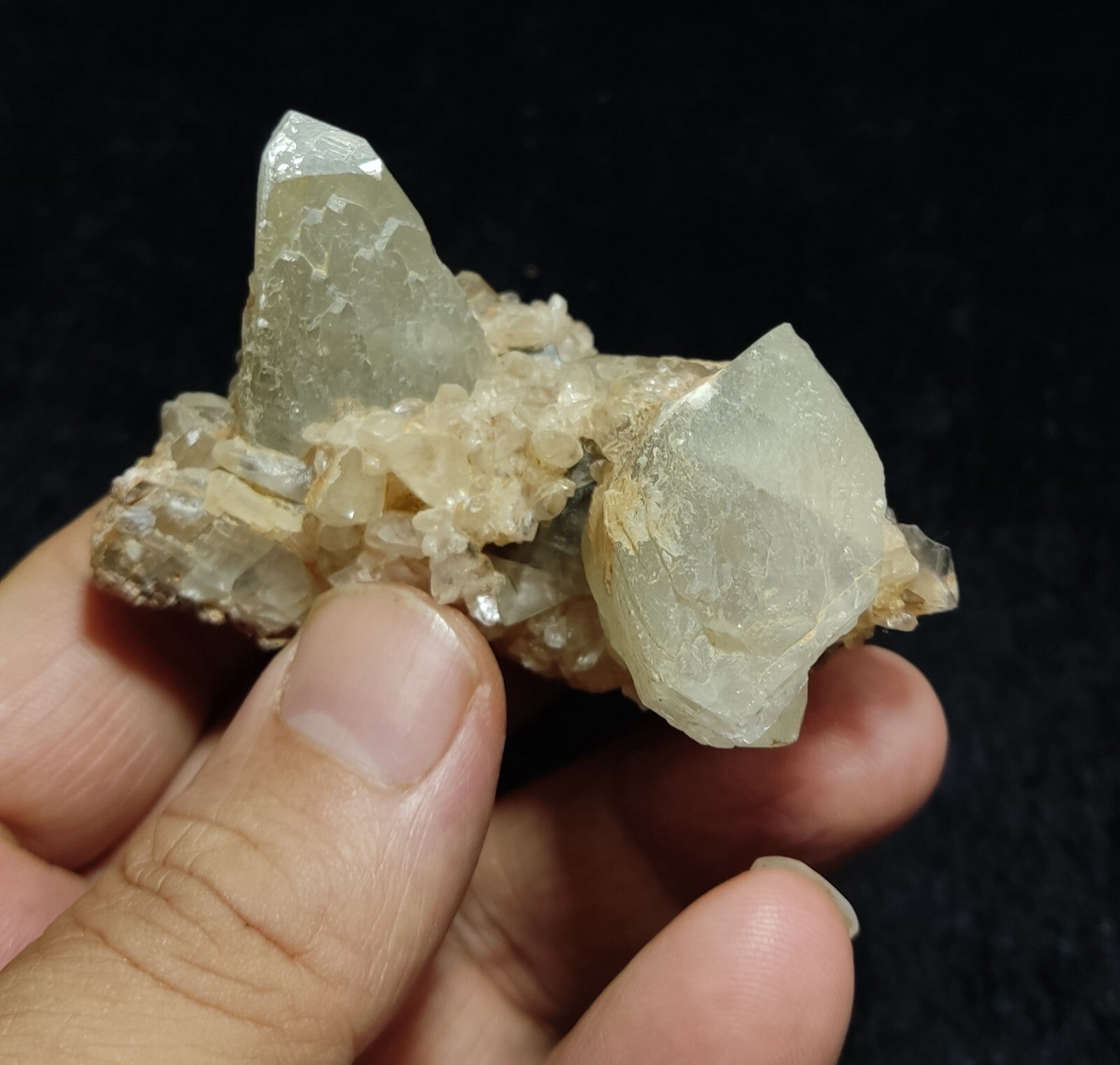 Natural Calcite Crystals Specimen 117 grams