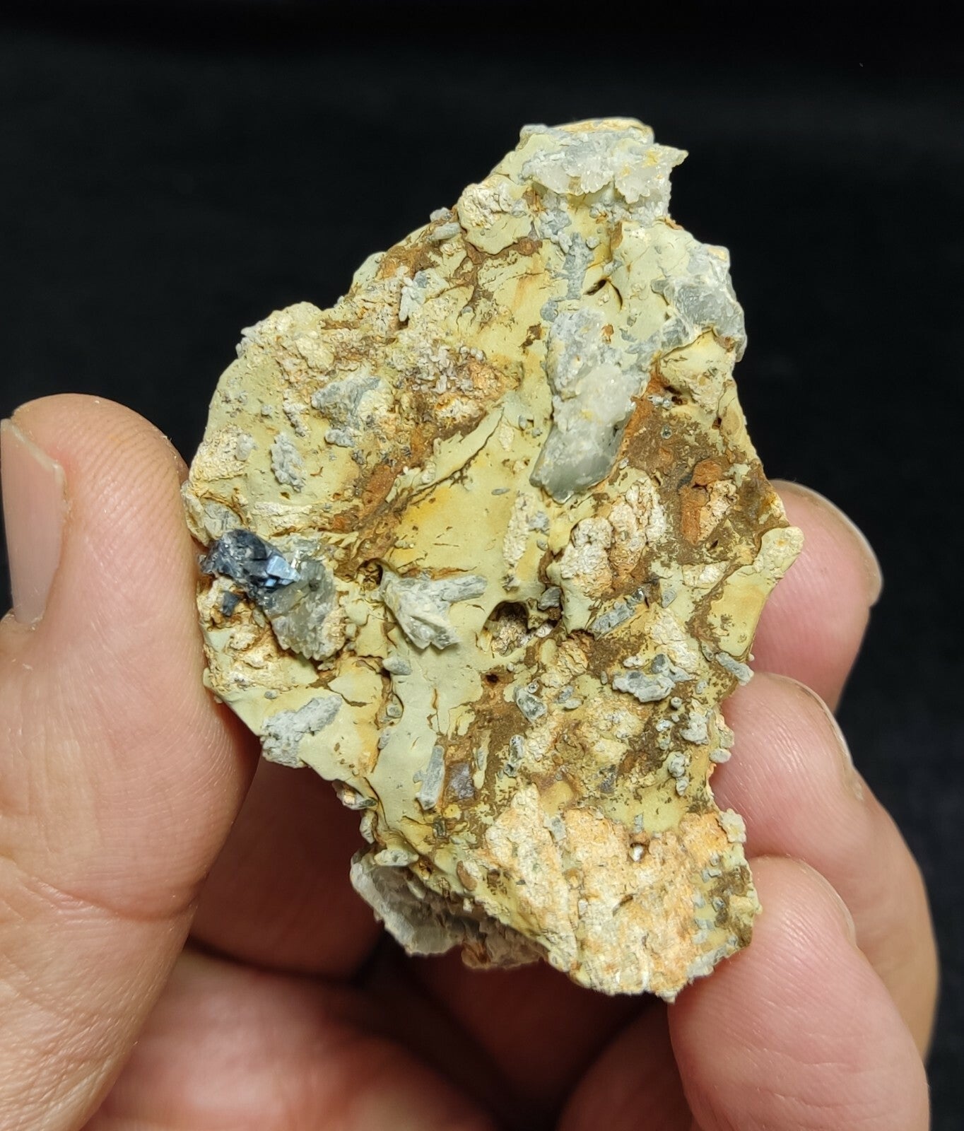 An amazing specimen of anatase crystal on matrix with quartz 62 grams