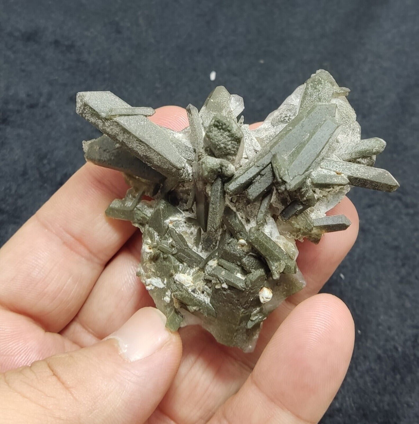 An Aesthetic Natural beautifully terminated Chlorite Quartz cluster 65 grams