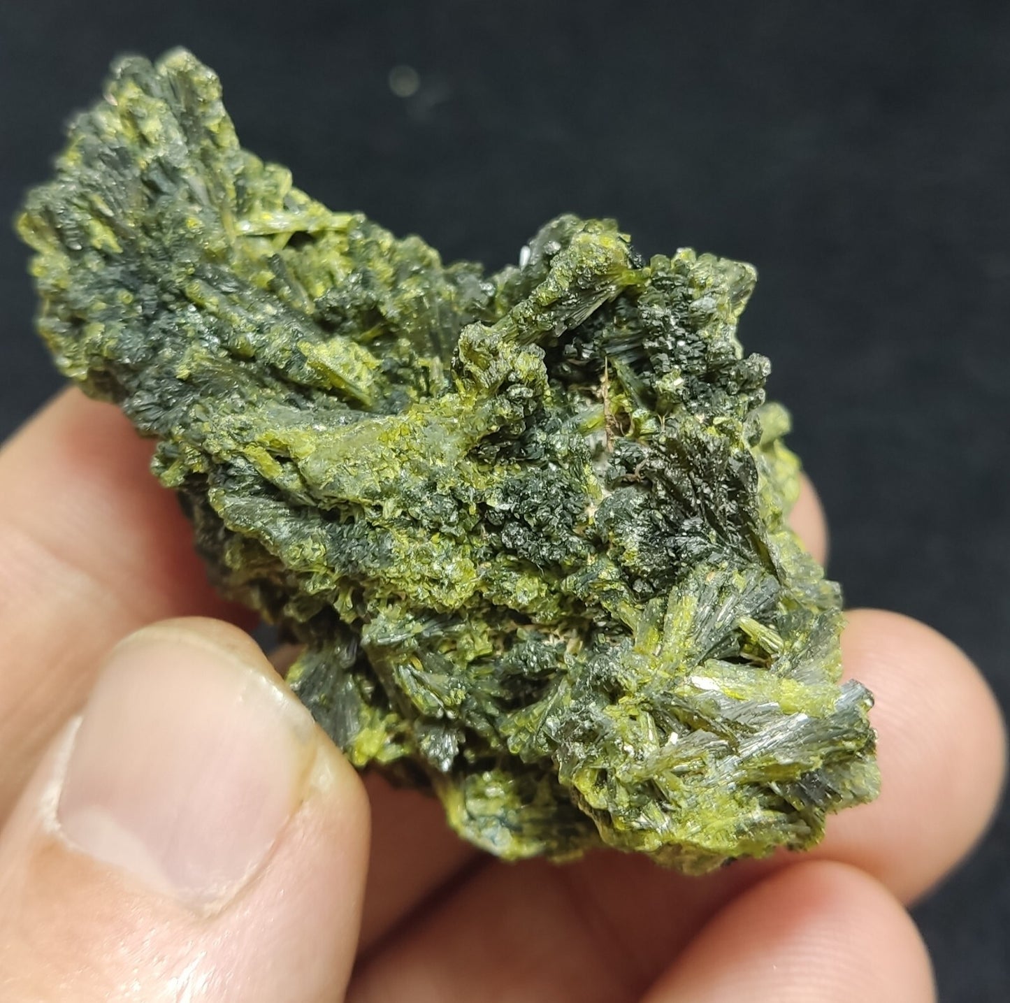 An Aesthetic specimen of epidote cluster 55 grams