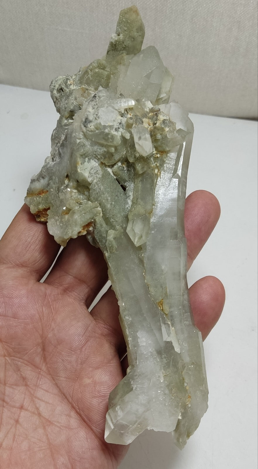 An Aesthetic Natural beautifully terminated Chlorite Quartz specimen 262 grams