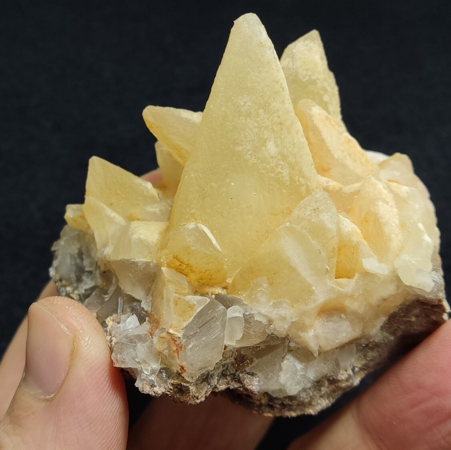 An Aesthetic Naturally terminated specimen of dogtooth calcite 188 grams