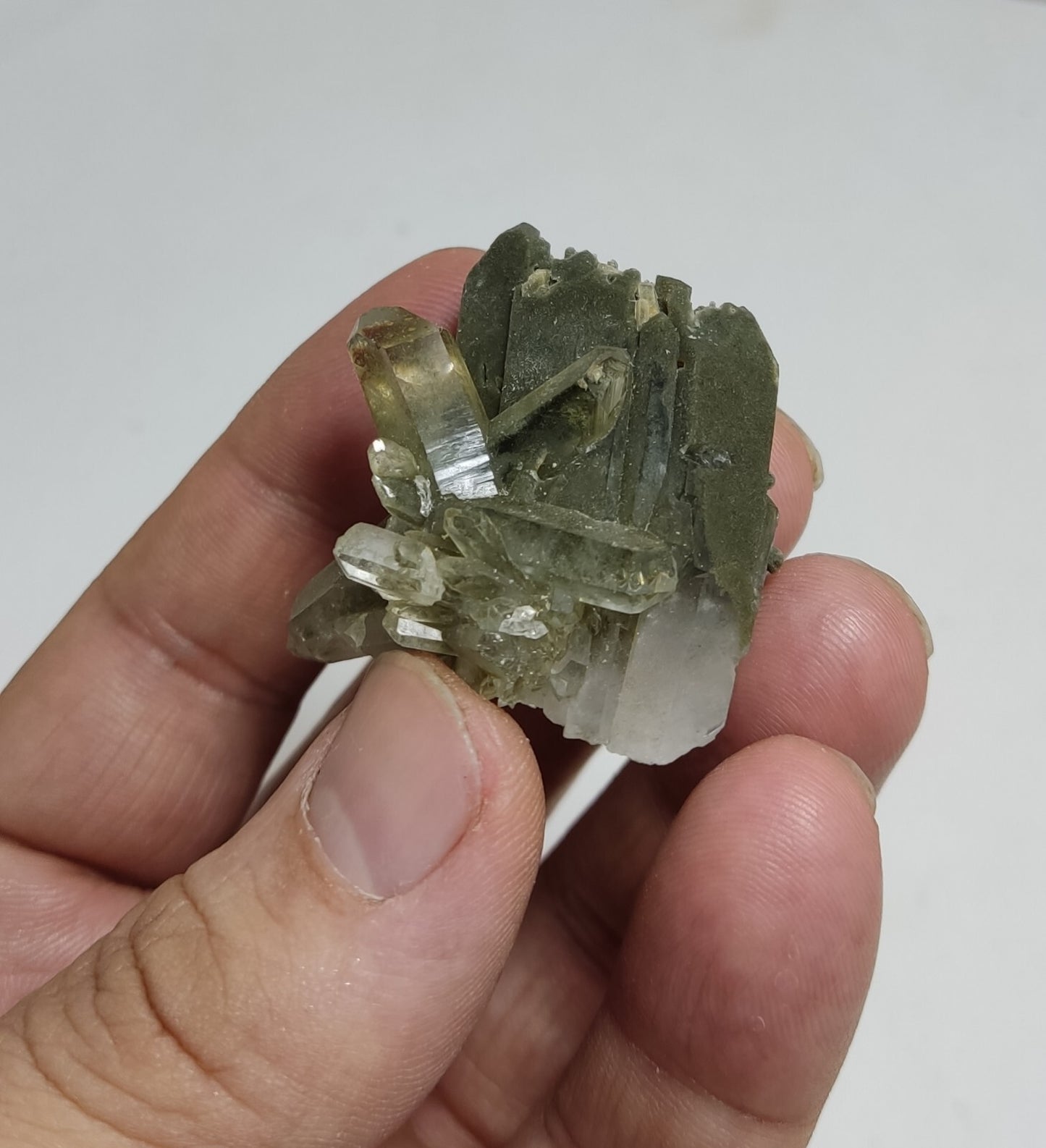 An Aesthetic Natural beautifully terminated Chlorite Quartz specimen 33 grams