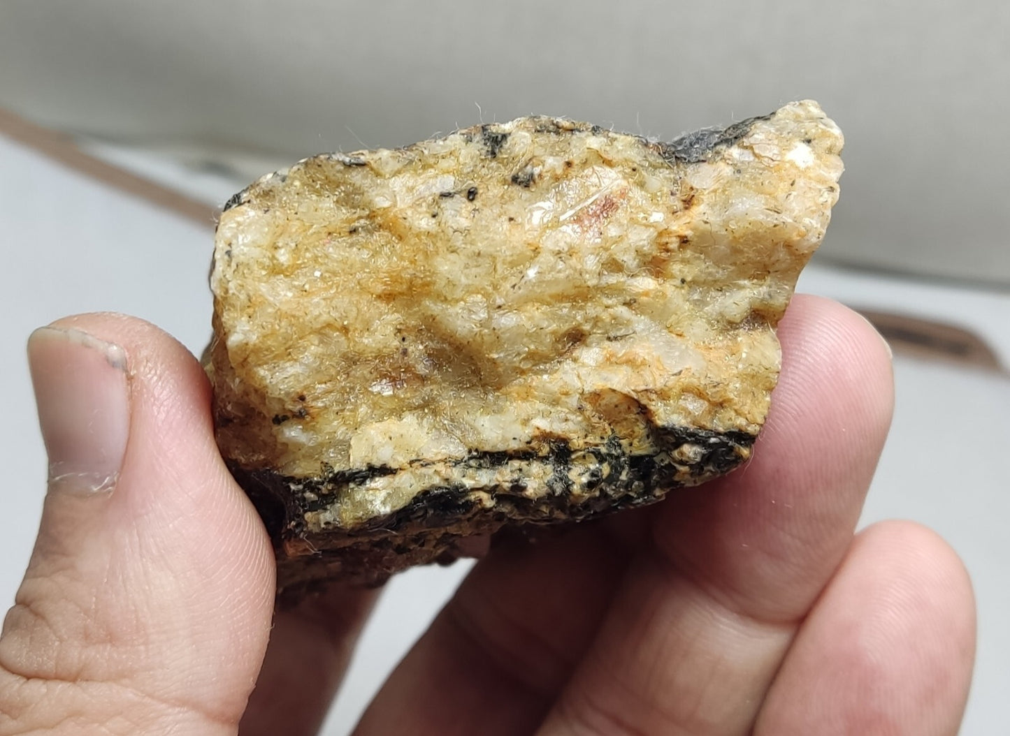 An Aesthetic specimen of zircon crytsals with biotite on matrix 215 grams