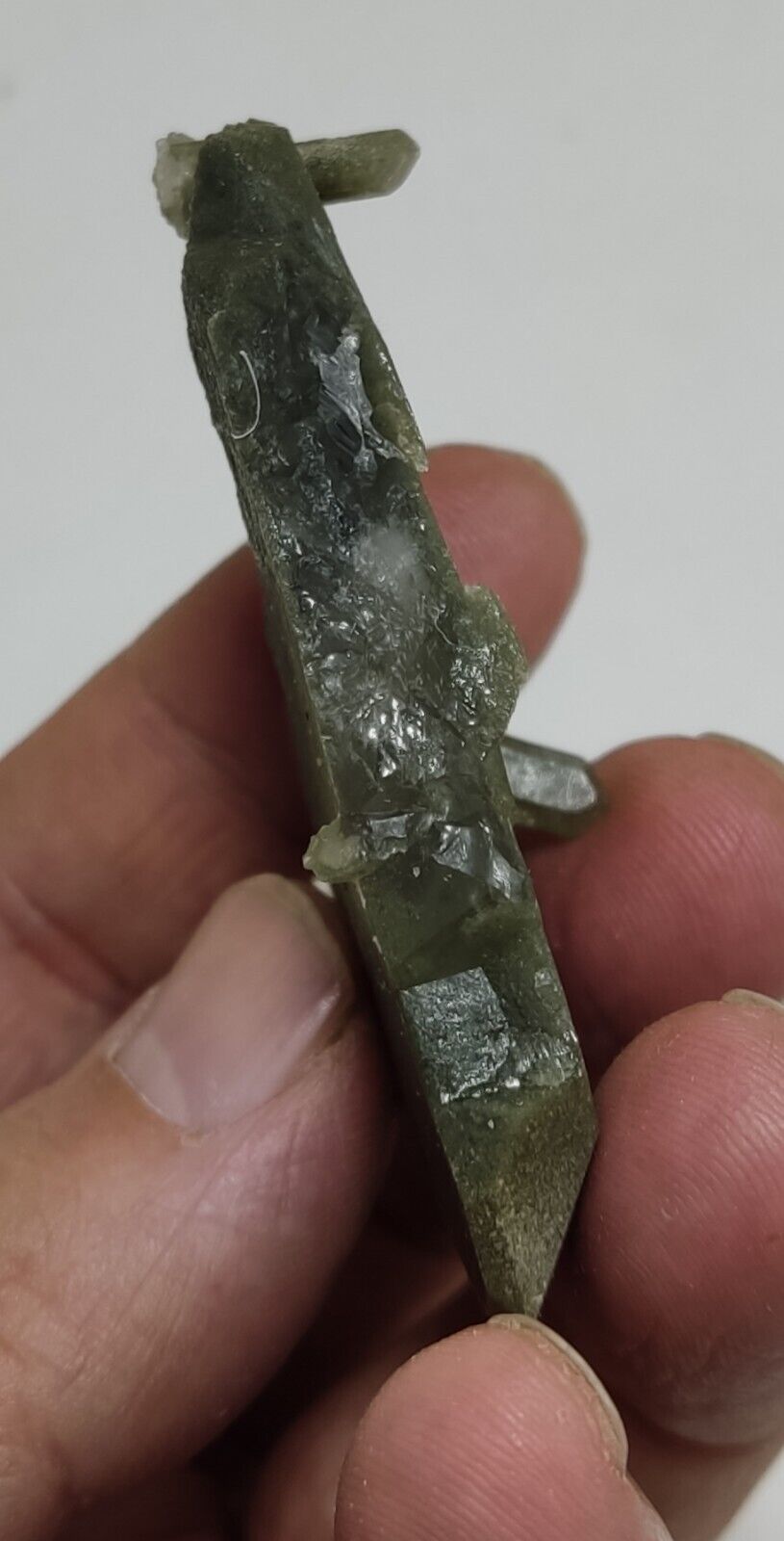 A very Aesthetic Natural beautifully terminated Chlorite Quartz cluster 31 grams