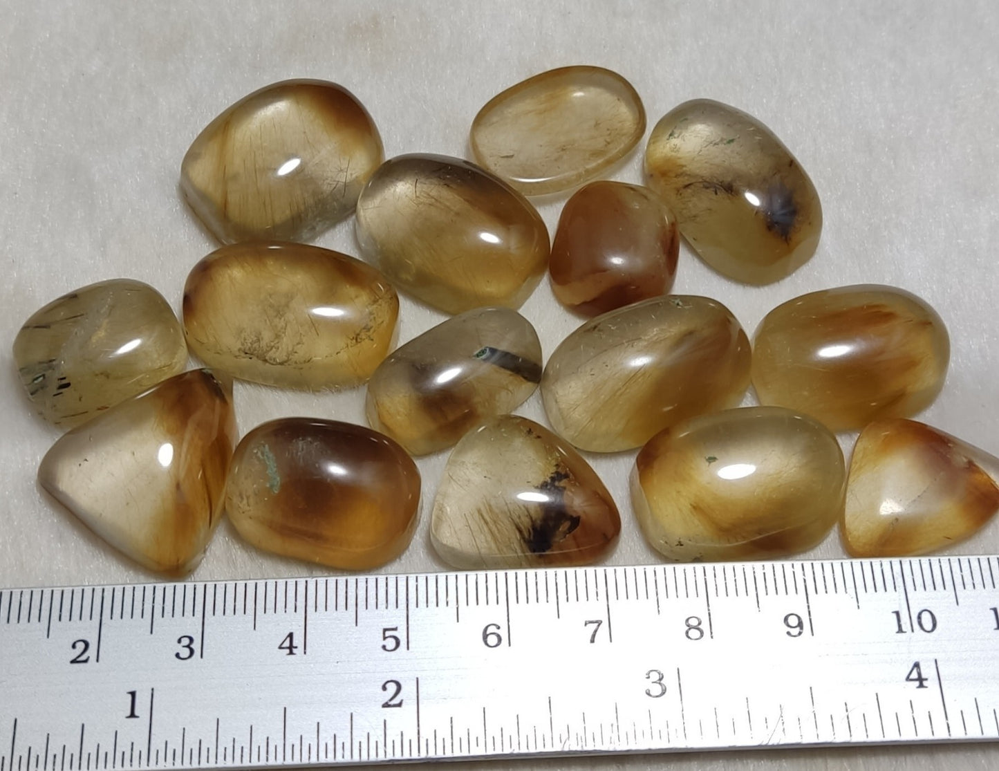 Astrophyllite Quartz Cabochons 15 Pieces, 366 Carats