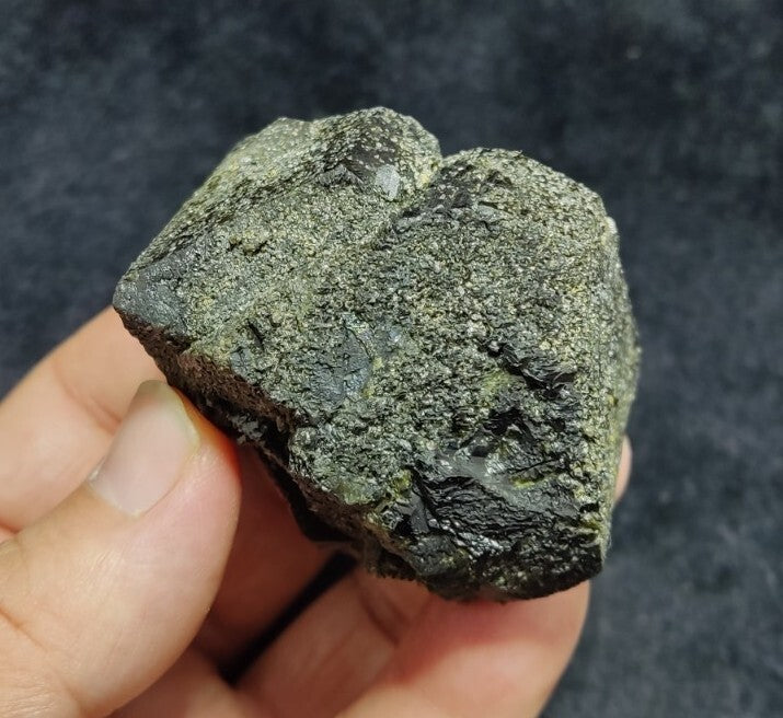 Dark Green Lusterous Epidote Crystal 226 grams