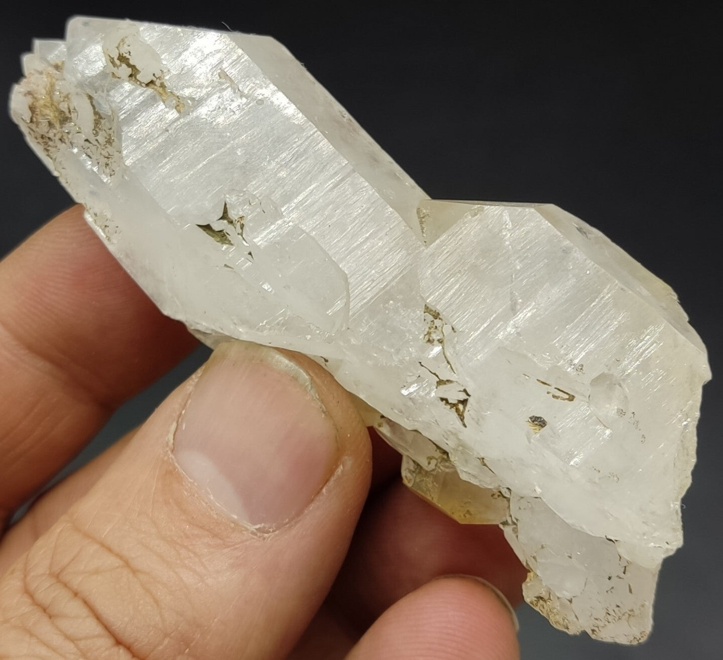 An Aesthetic gemmy  terminated Quartz crystal specimen 58 grams