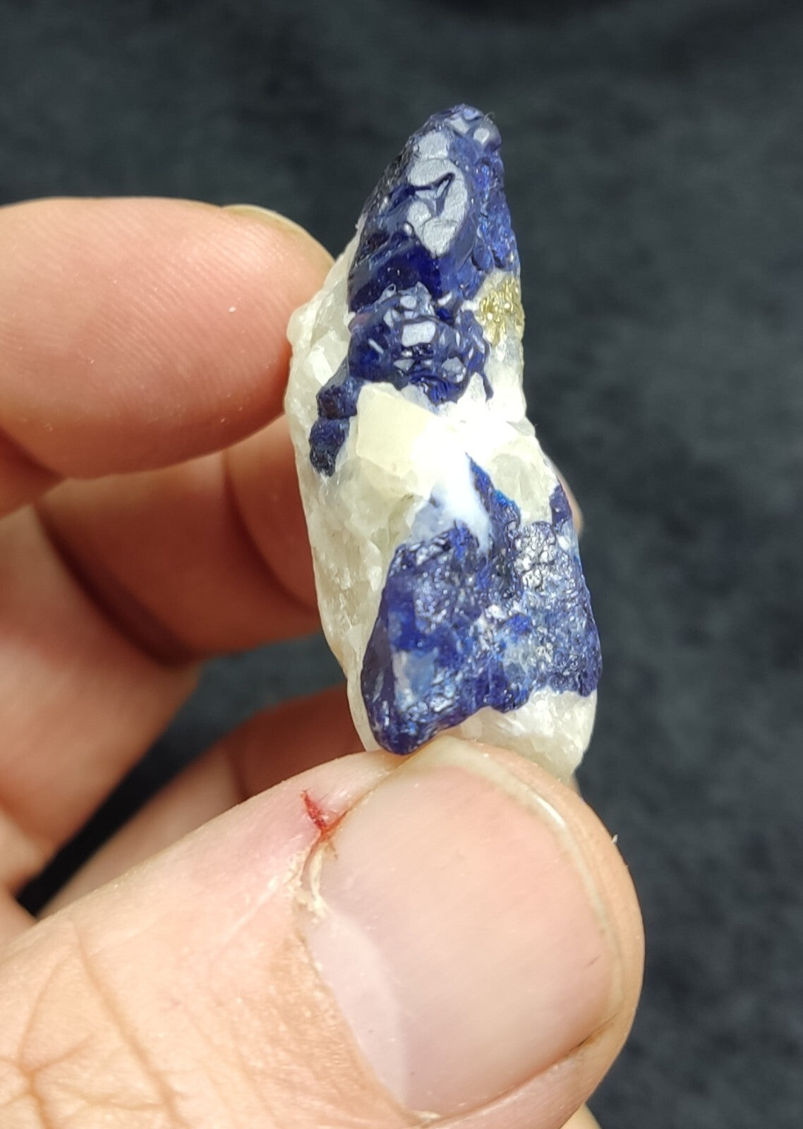 An Aesthetic specimen of fluorescent Lazurite/afghanite with Pyrite 26 grams