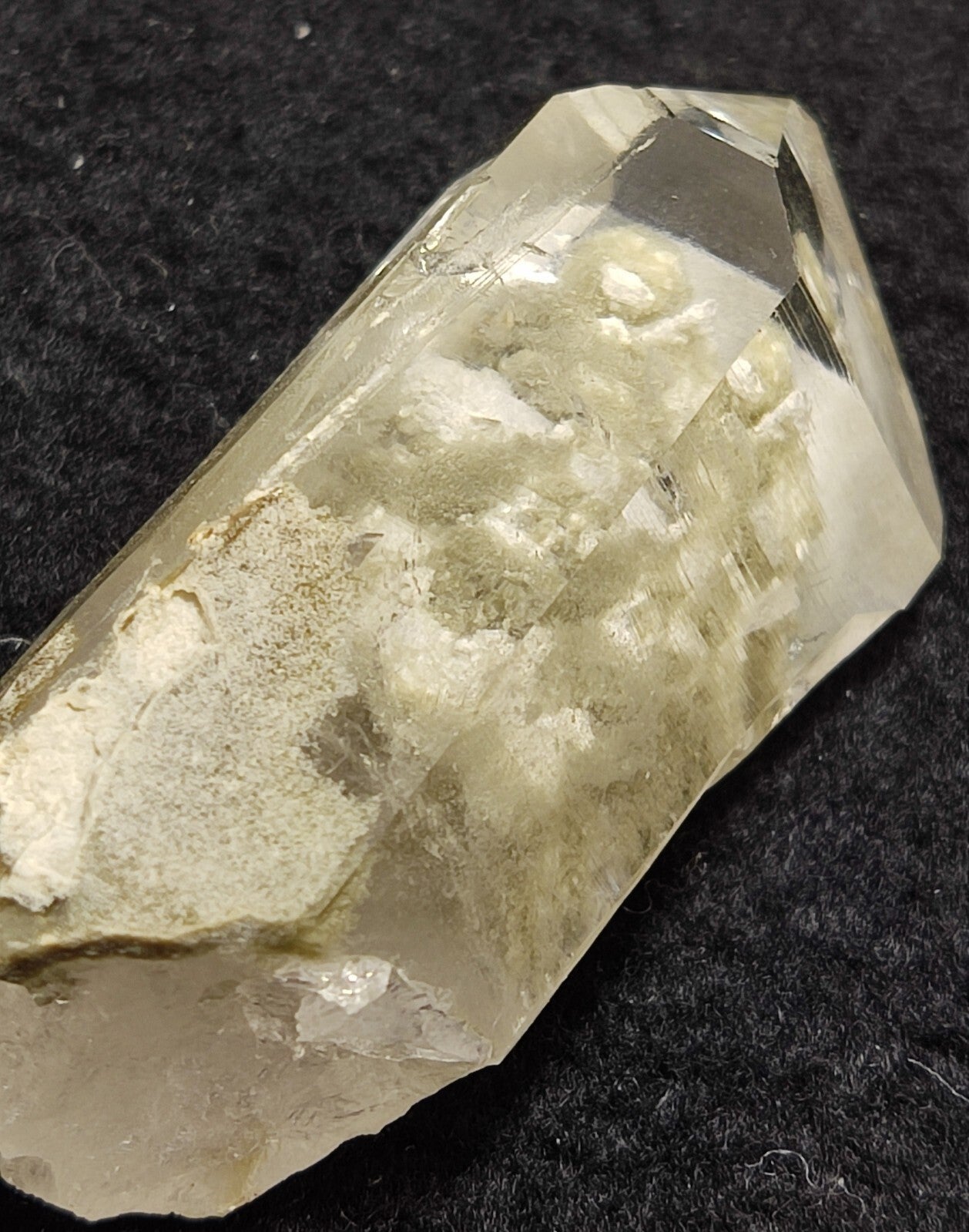 An Aesthetic Natural terminated chlorite Quartz specimen 29 grams