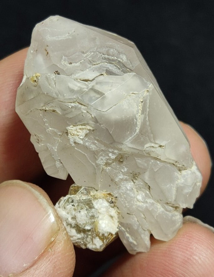 Miniature Etched Natural Smoky Quartz Double Terminated 15 grams