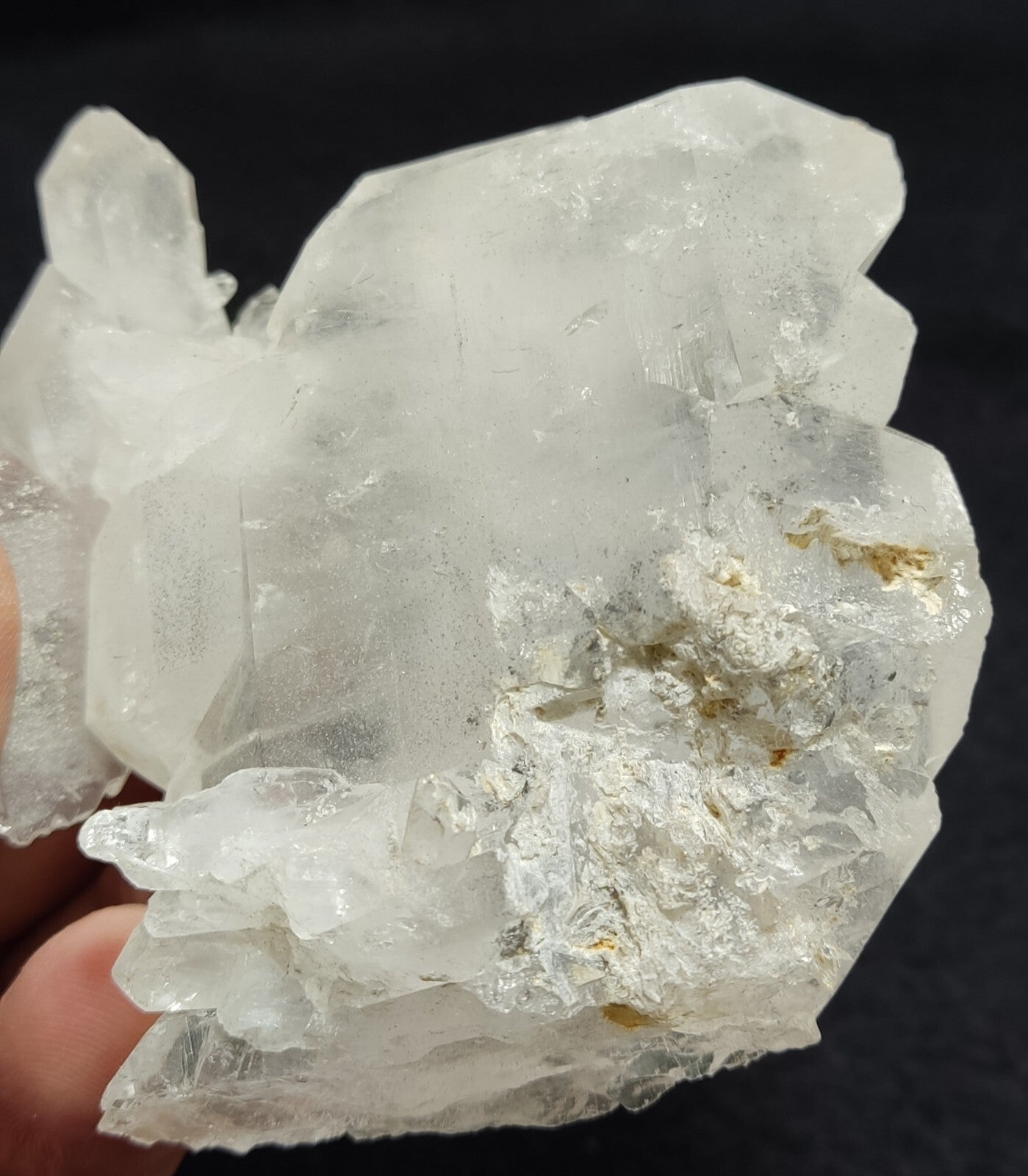 An amazing specimen of terminated faden Quartz crystal 190 grams