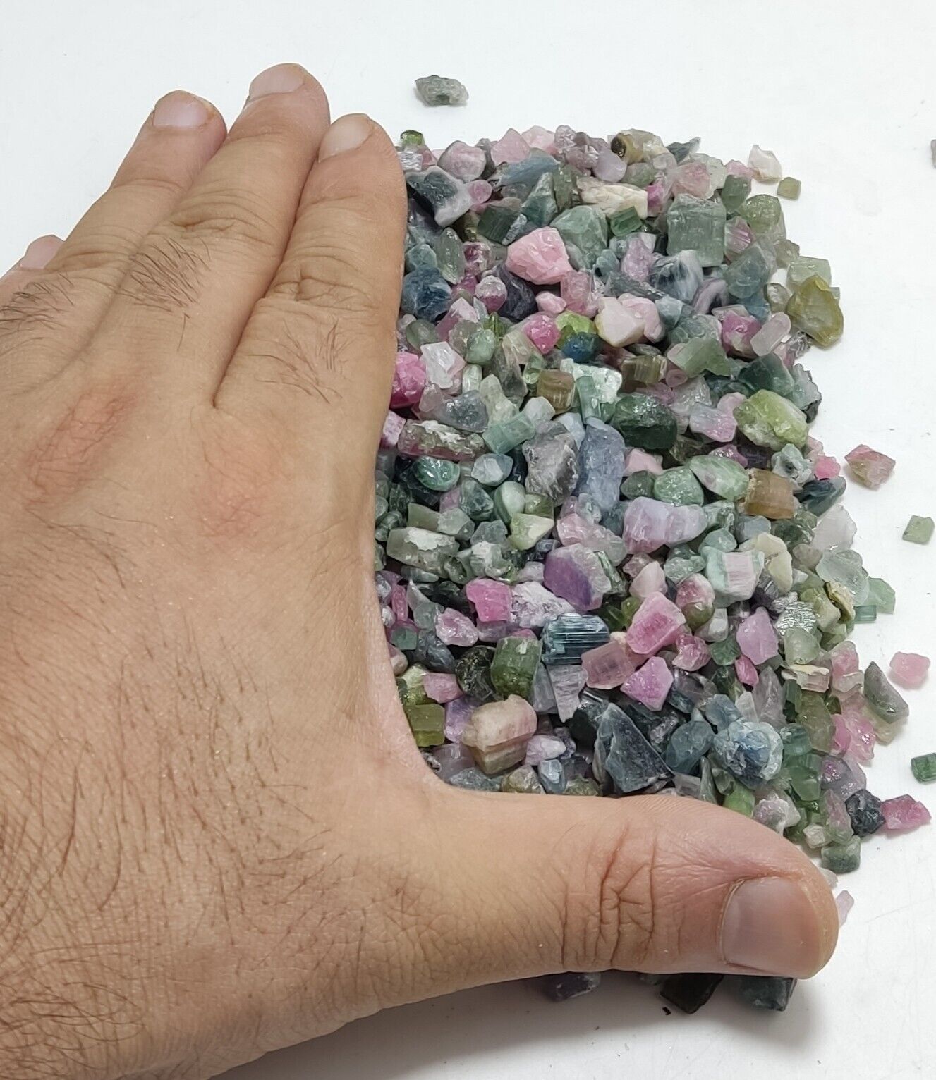 500 grams beautiful rough tourmalines