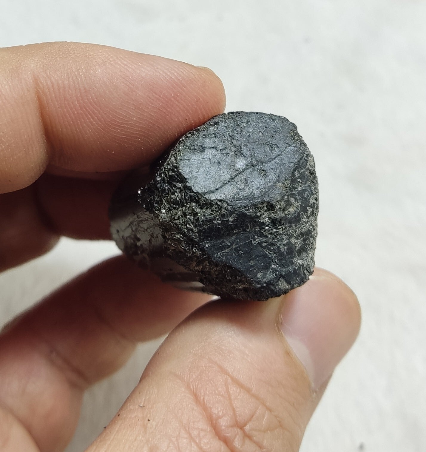 An amazing specimen of terminated black tourmaline 46 grams