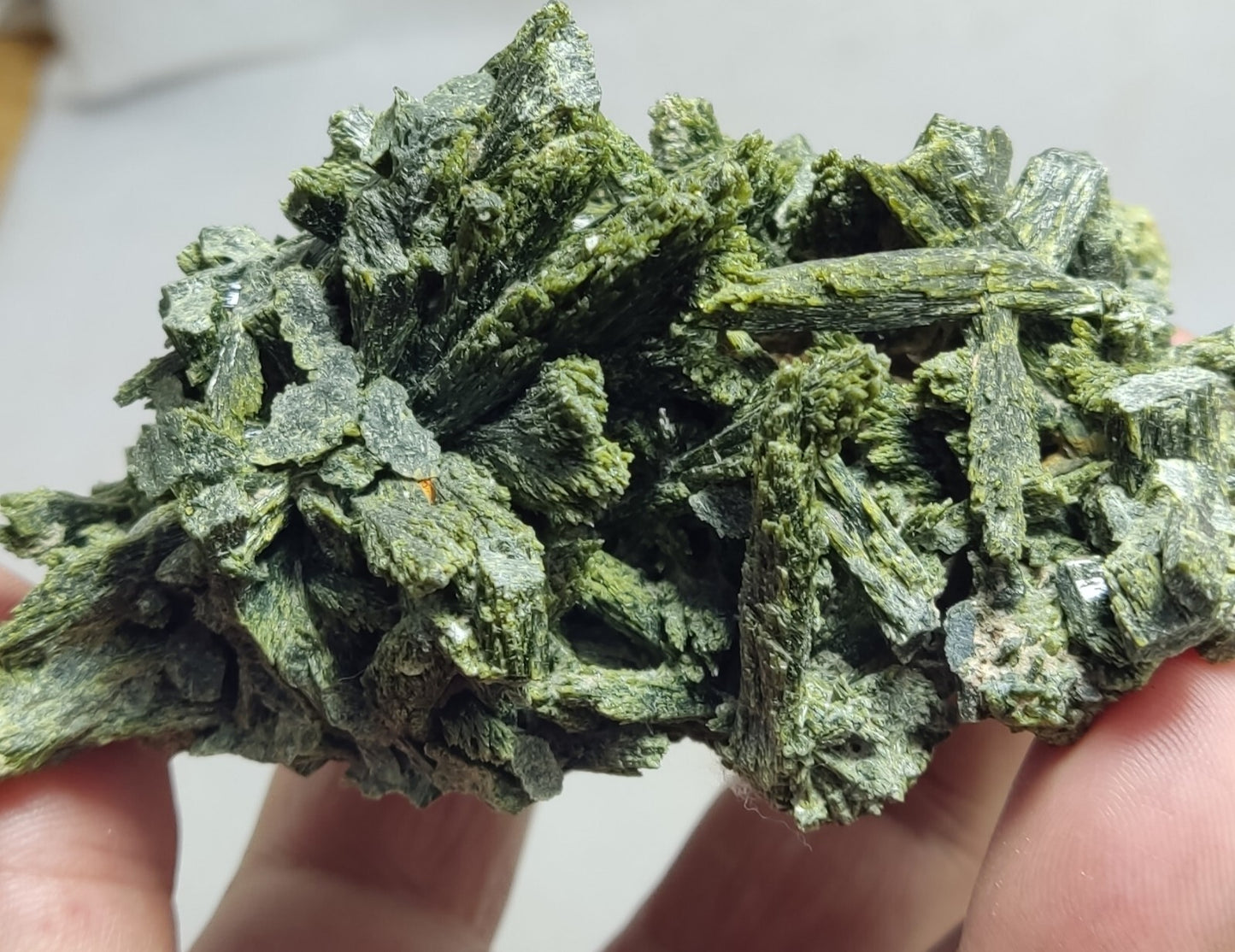 An aesthetic specimen of epidote Cluster  345 grams