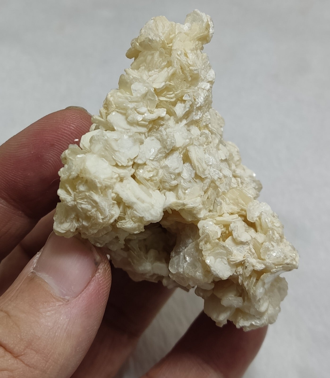 An Aesthetic specimen of muscovite cluster 118 grams
