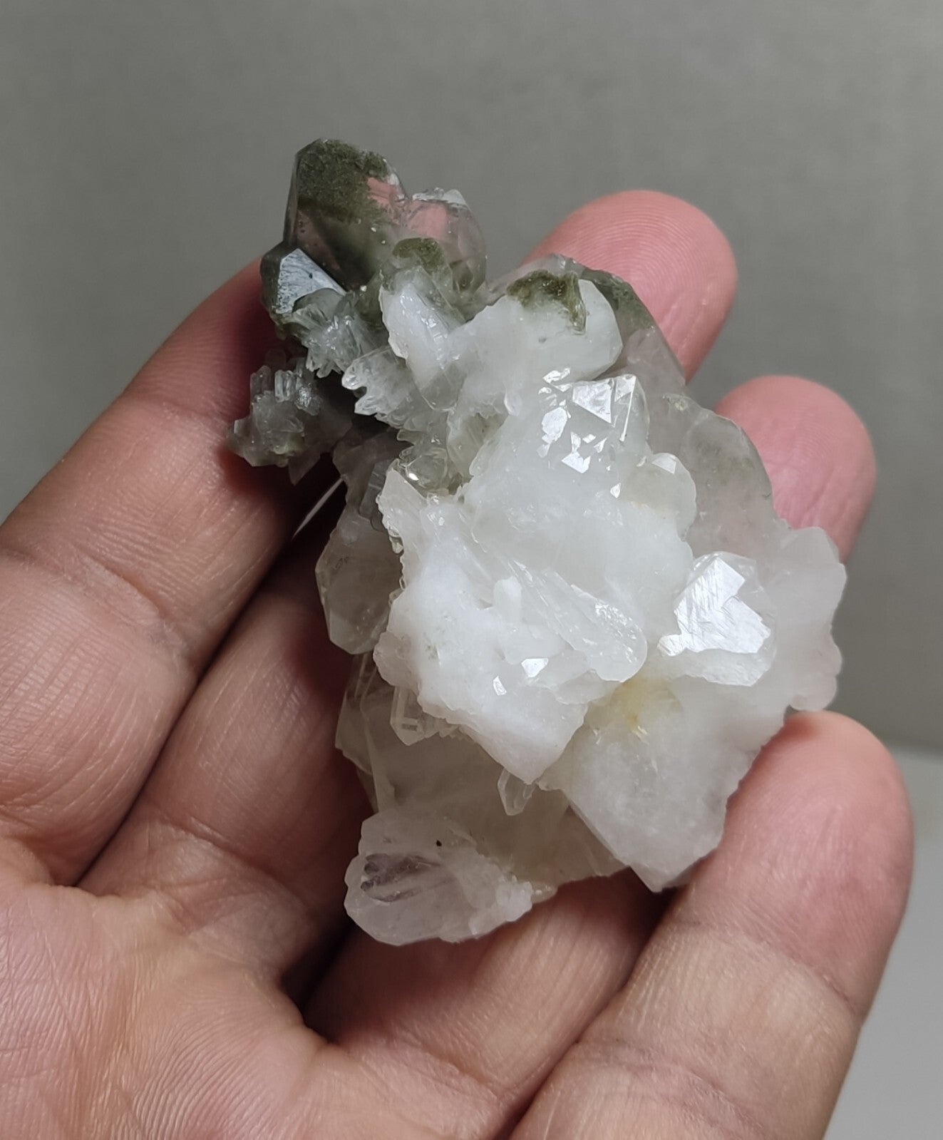An Aesthetic Natural Quartz specimen with chlorite inclusions 58 grams