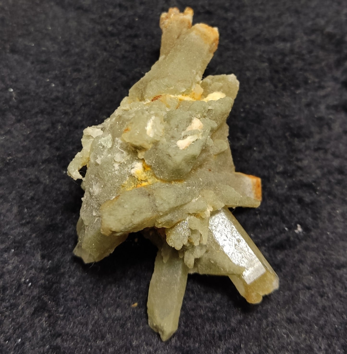 An Aesthetic terminated chlorite Quartz cluster 45 grams