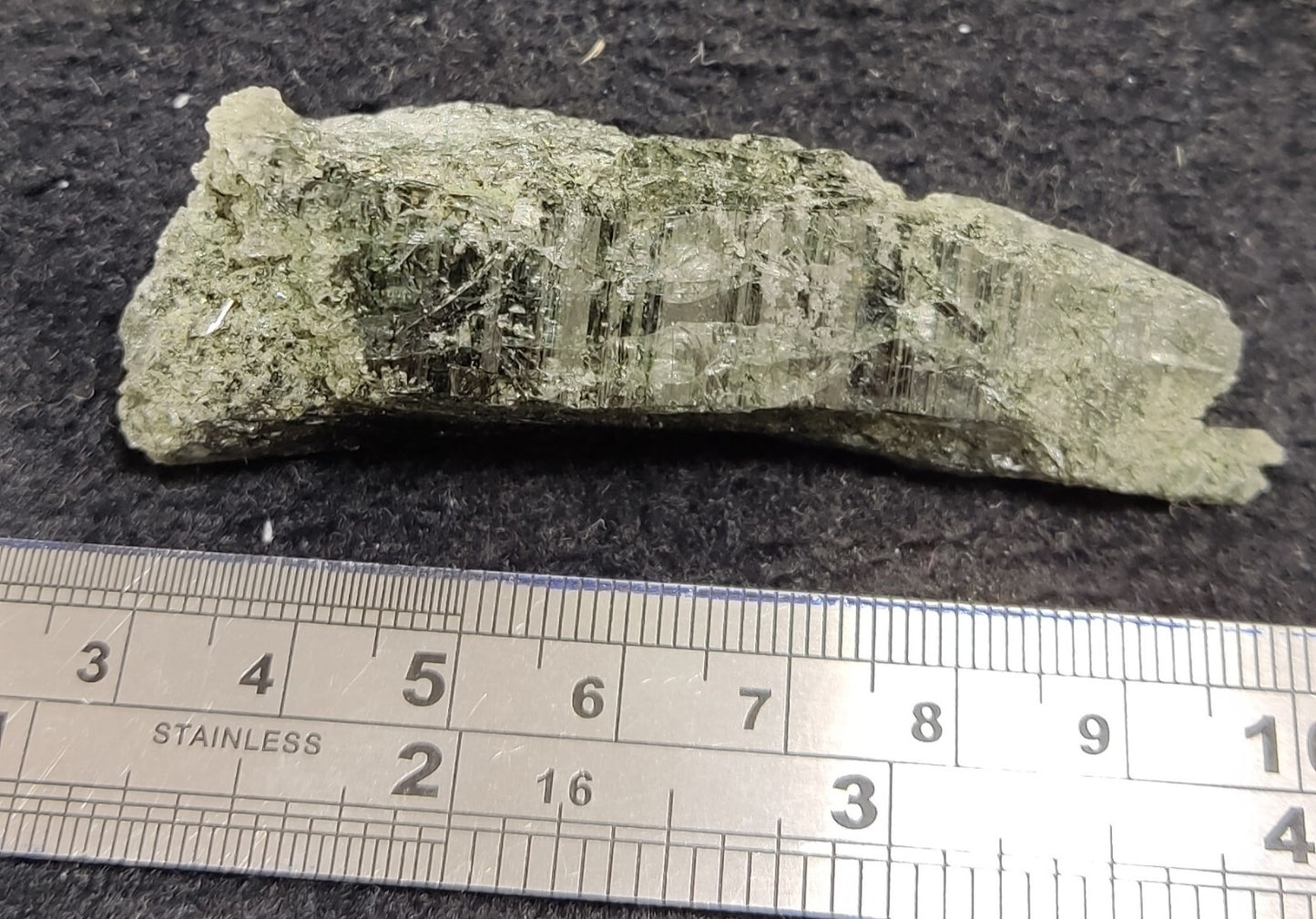 An Aesthetic Natural terminated Chlorite Quartz crystal specimen 39 grams