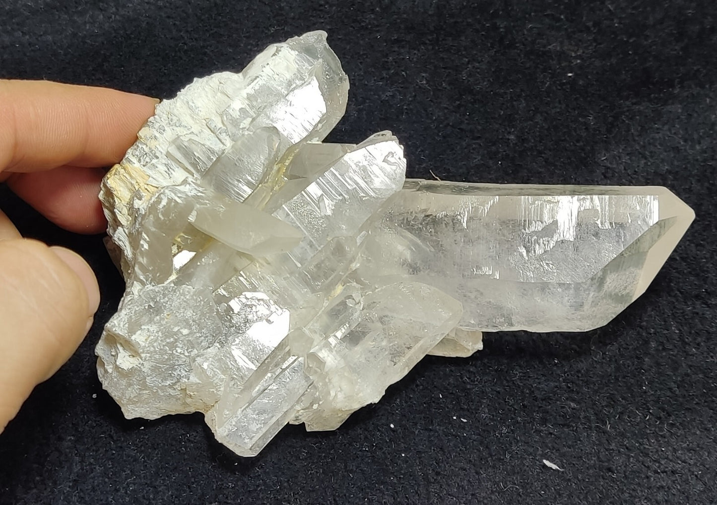 An Aesthetic specimen of Quartz cluster 362 grams