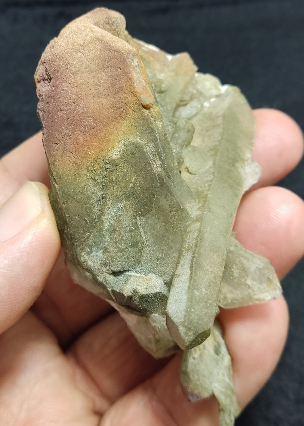 An Aesthetic Natural beautifully terminated Chlorite Quartz cluster 89 grams