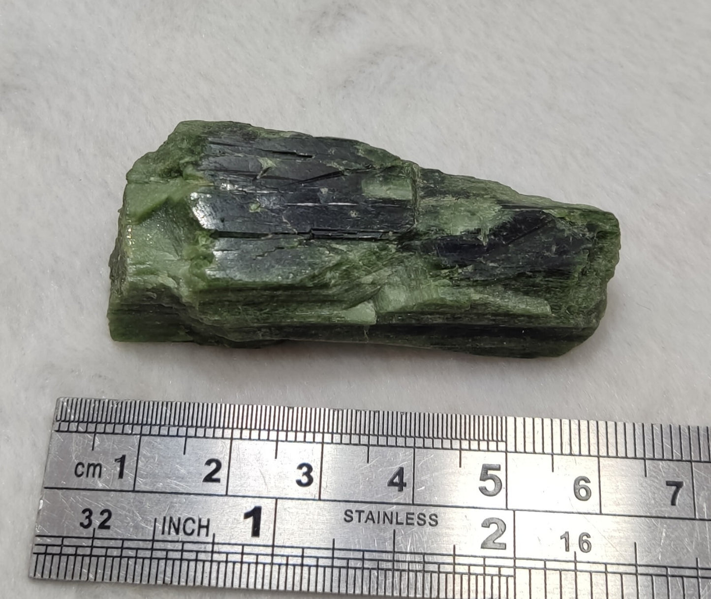 An amazing specimen of diopside crystal 44 grams