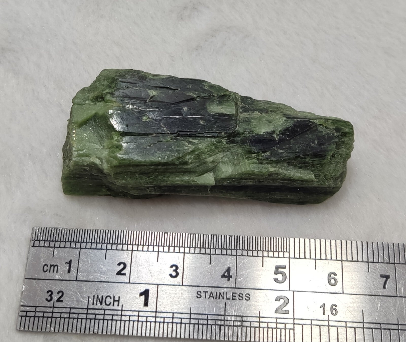 An amazing specimen of diopside crystal 44 grams