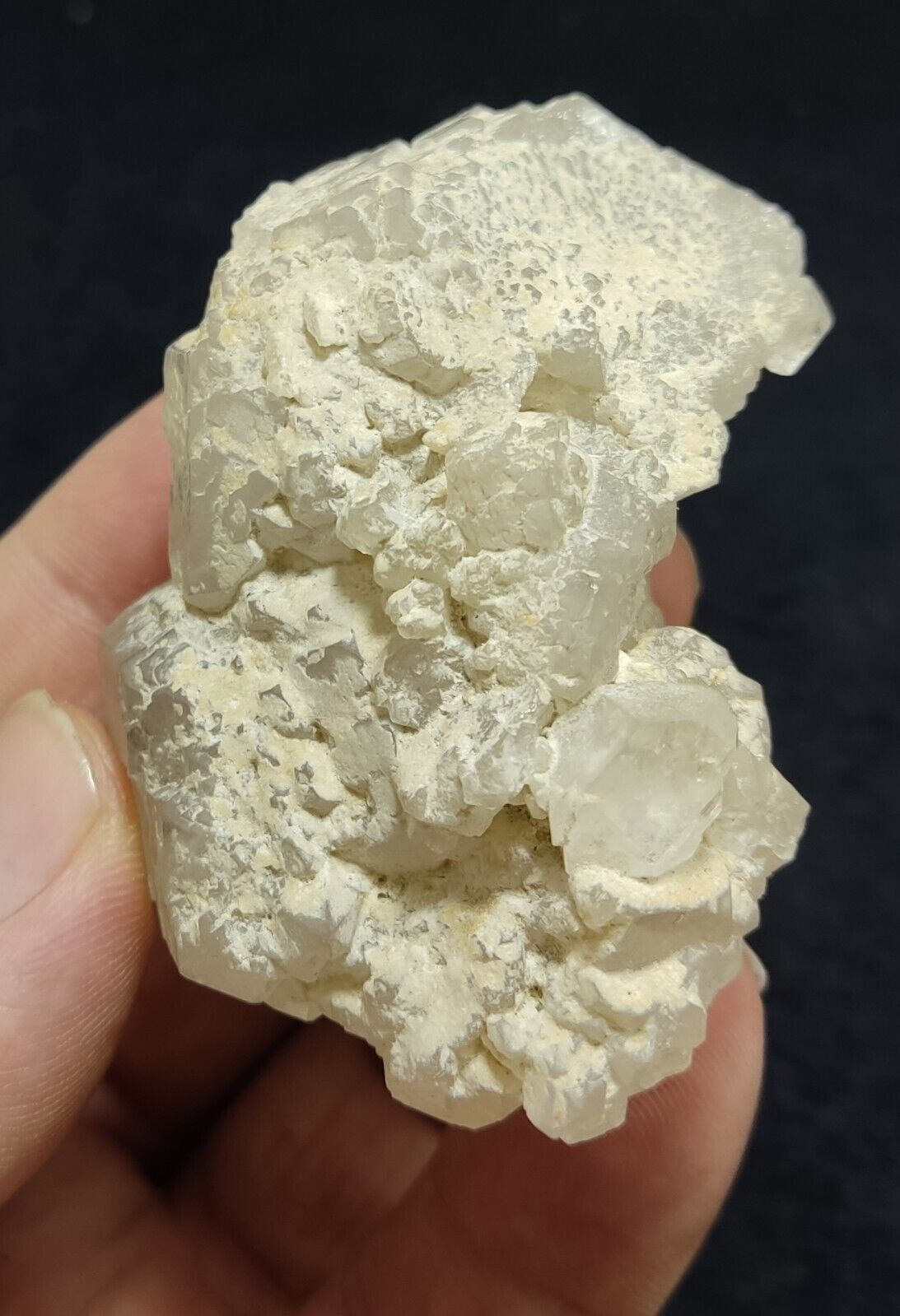 An Aesthetic Natural terminated etched Quartz cluster 121 gram