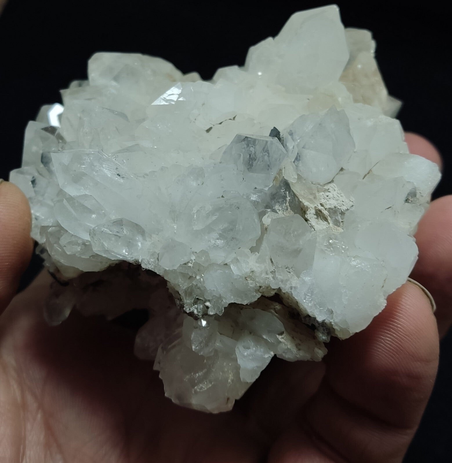 An Aesthetic terminated specimen of Quartz cluster with brookite 368 grams