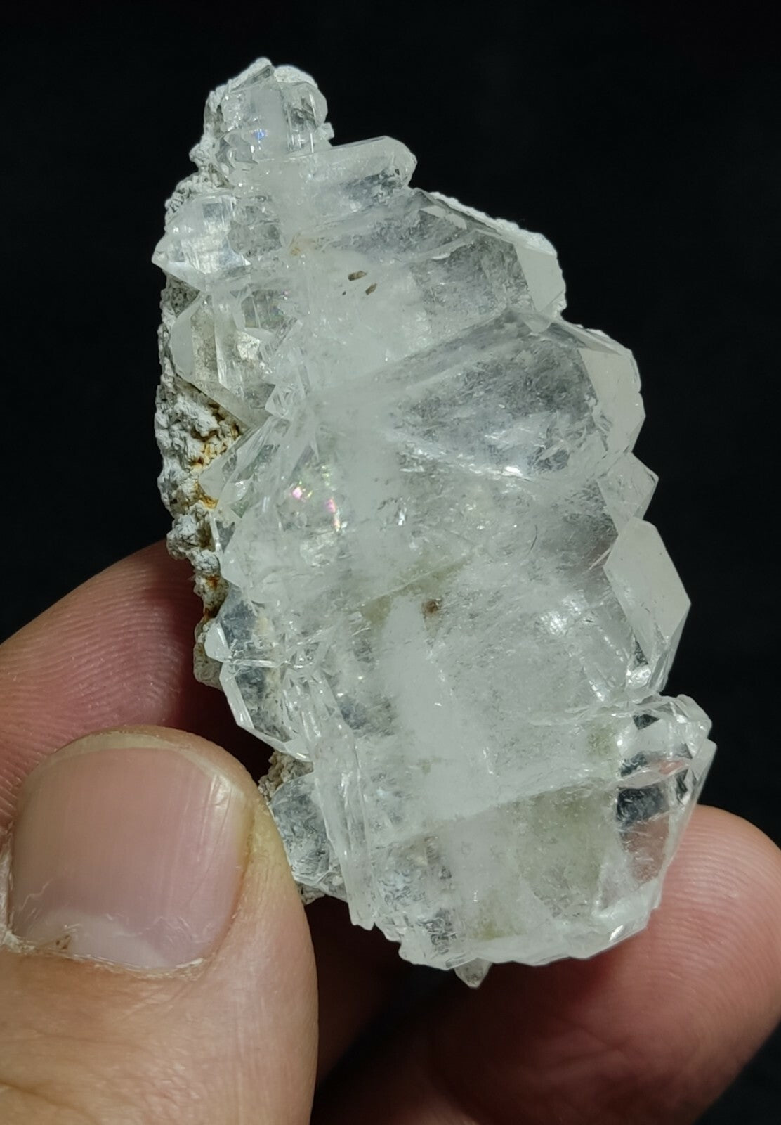 An amazing specimen of terminated faden Quartz crystal on matrix 37.5 grams