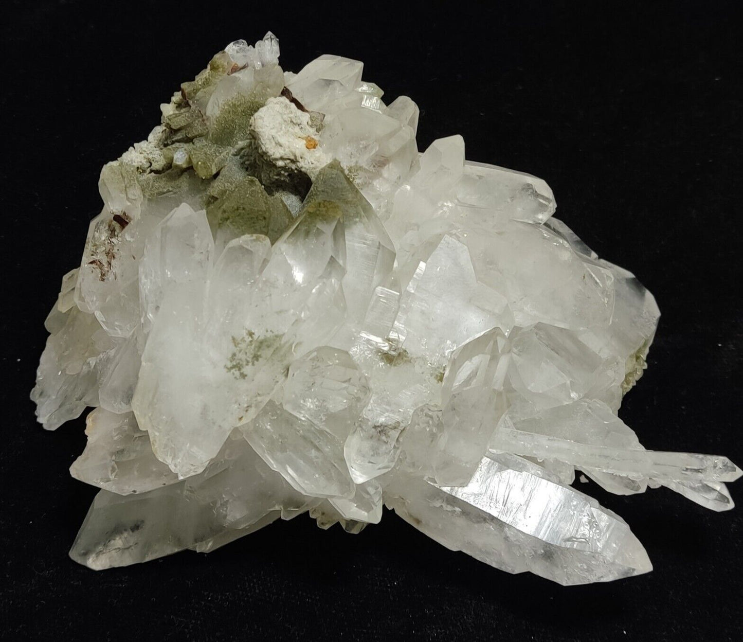 An Aesthetic large terminated Quartz cluster with chlorite inclusions 495 grams
