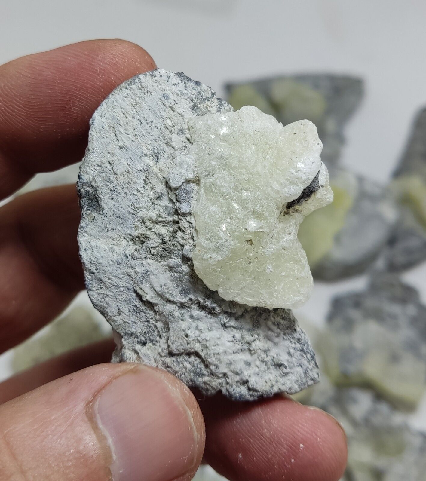 920 grams Brucite on matrix